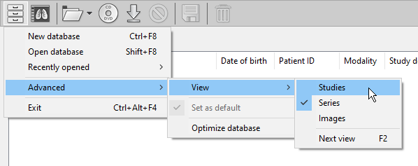RadiAnt-DICOM-Viewer-Local-Archive-View-Menu
