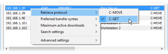 RadiAnt_DICOM_Viewer_PACS_config_host_retrieve_protocol