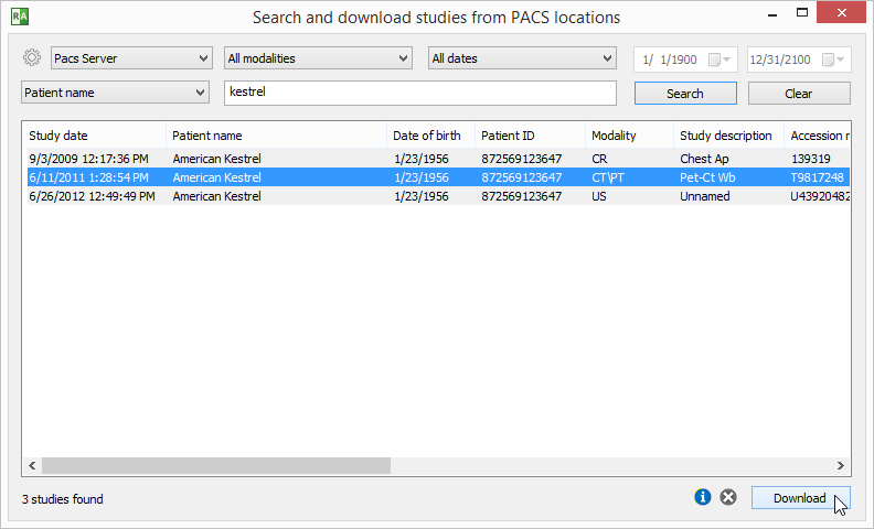 RadiAnt_DICOM_Viewer_PACS_search_results