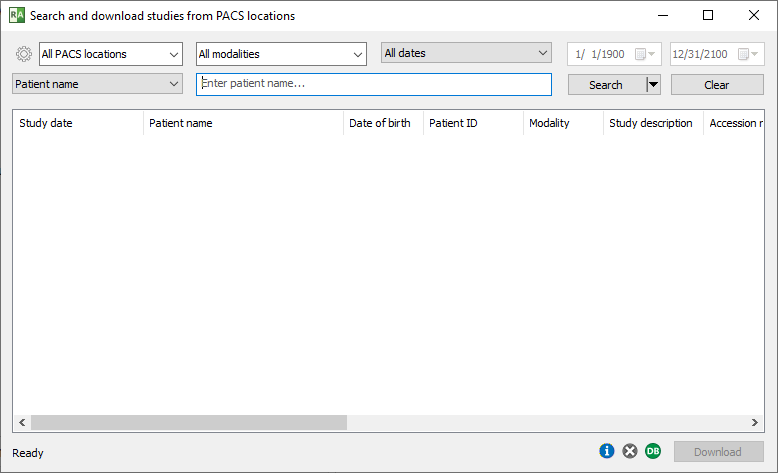 download the new for windows Sante PACS Server PG 3.3.3